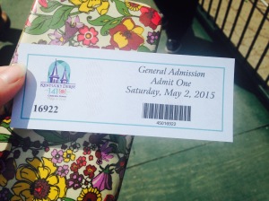 Here's my ticket!